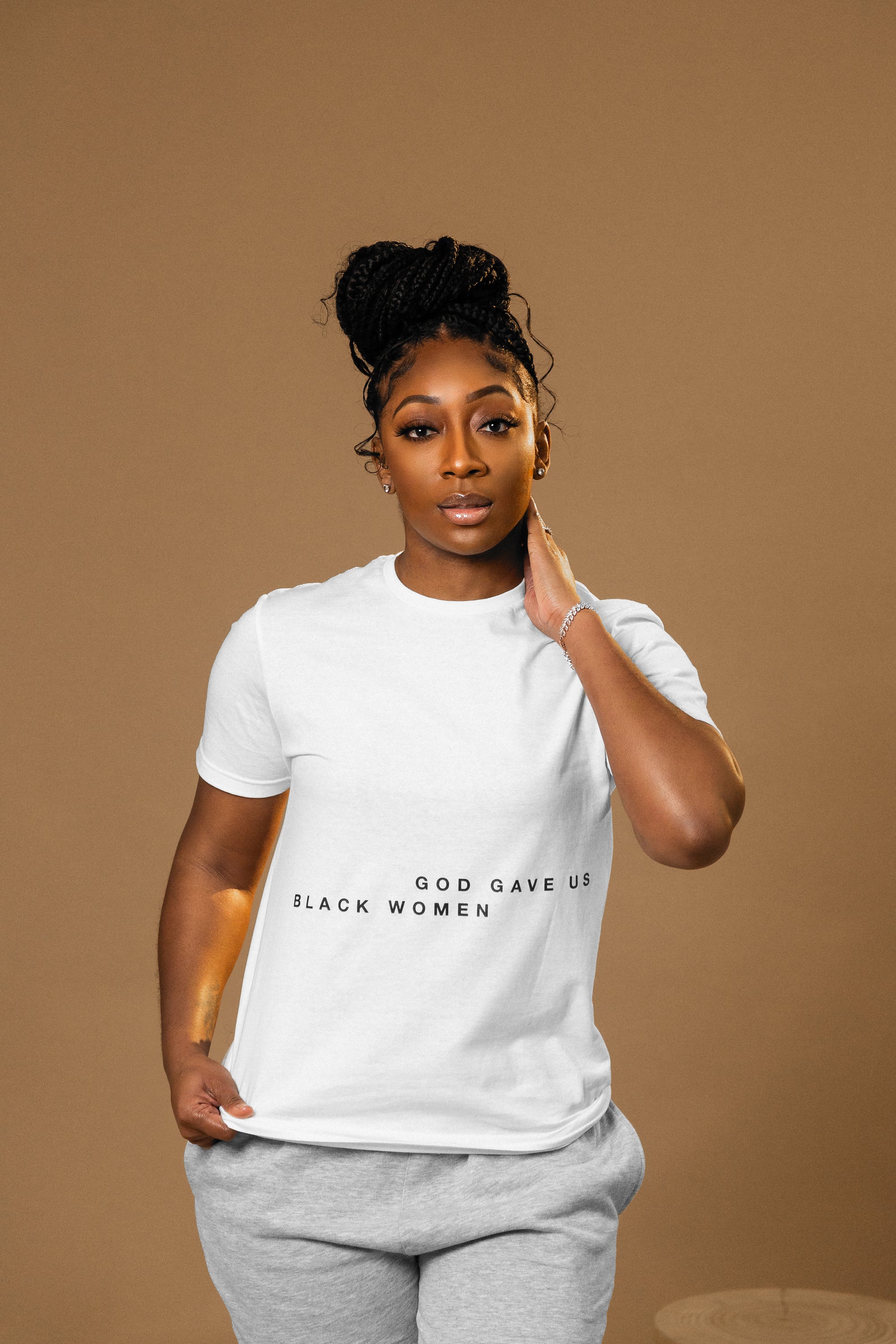 "GOD GAVE US BLACK WOMEN" T-SHIRT